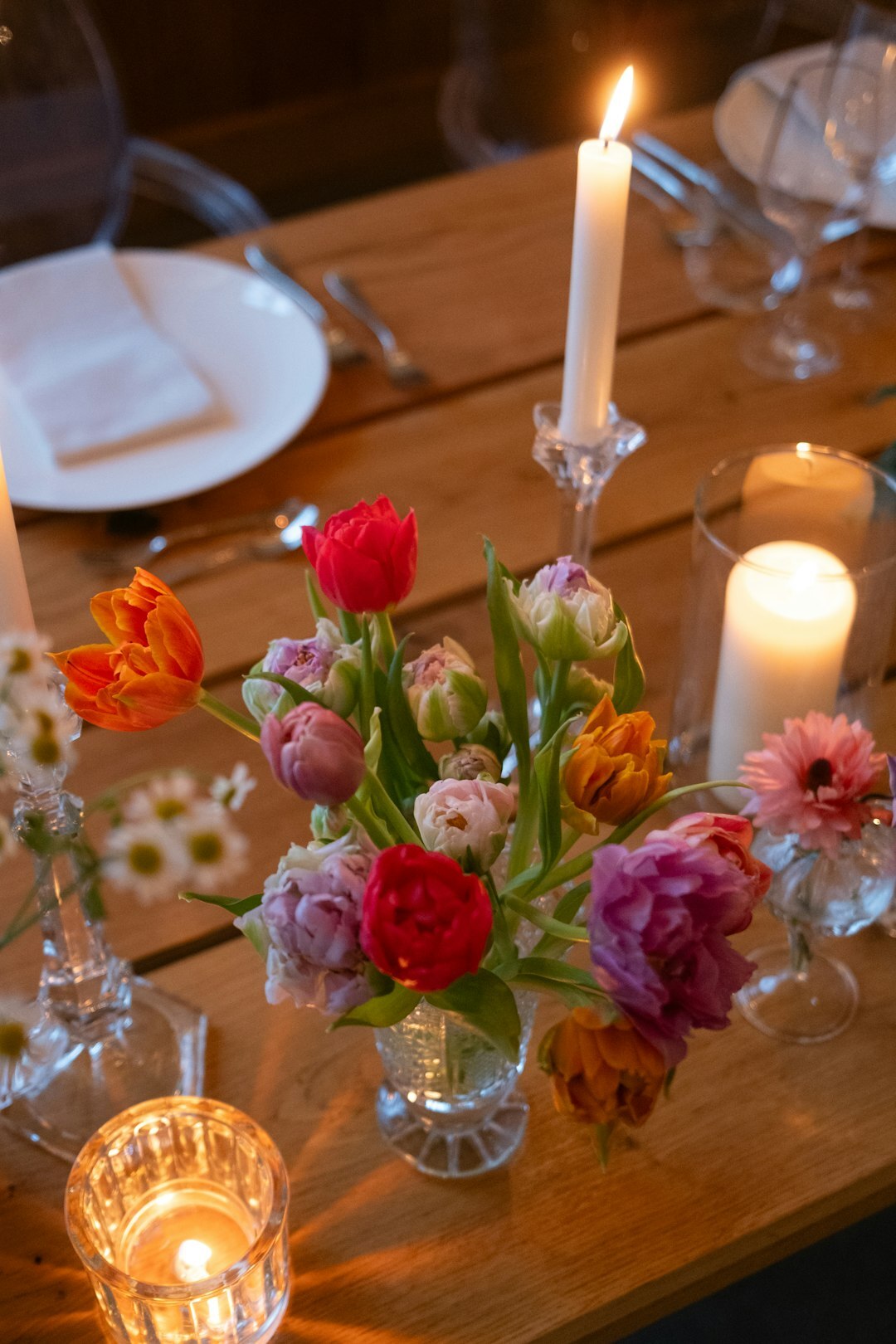 romantic dinner table