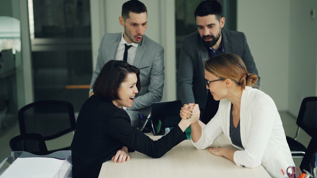 business executives shaking hands after meeting