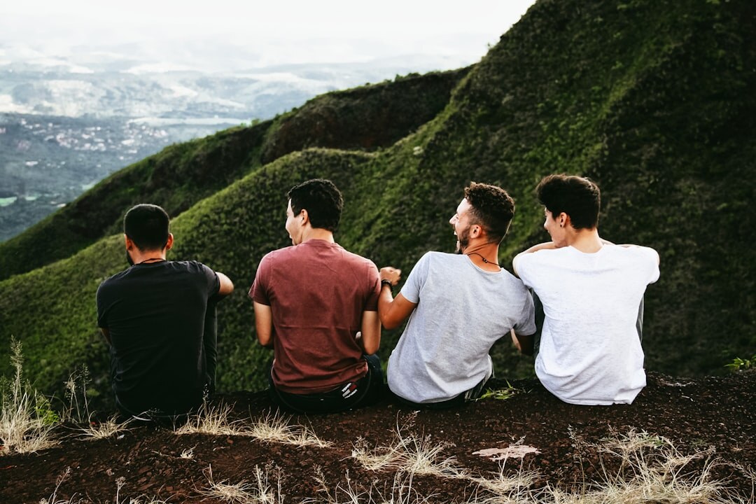 group of friends talking